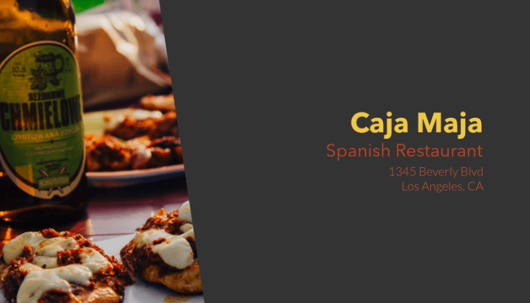 Business Card Maker For Lunch Businesses